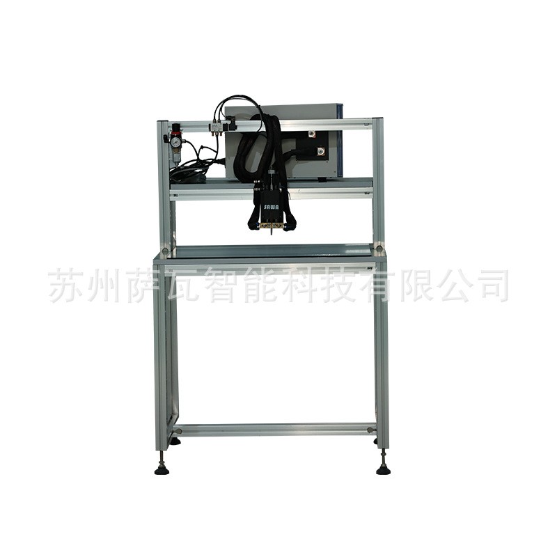 Foot stepping gantry type battery spot welding machine