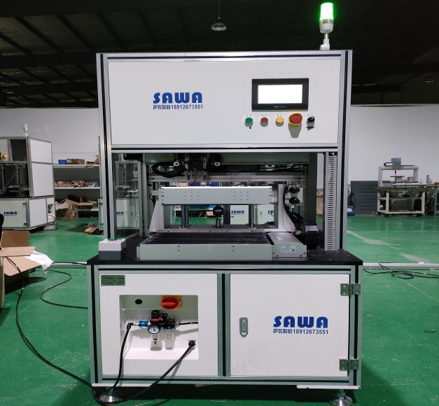 Single sided single station flip lithium battery spot welding machine